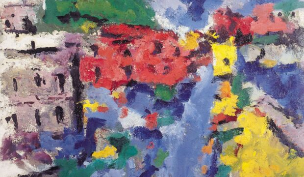 Cityscape with houses
